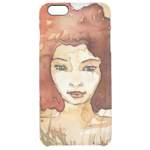 Abstract portrait 3 clear iPhone 6 plus case