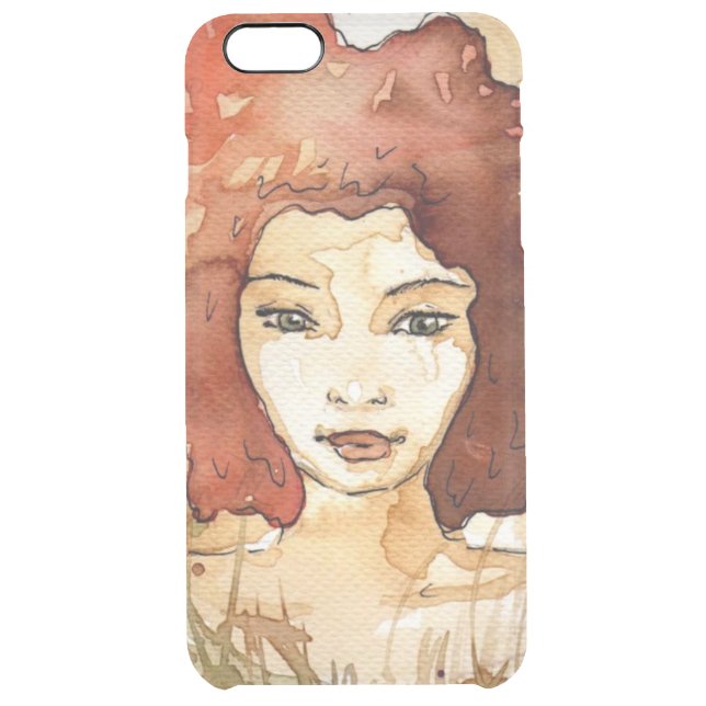 Abstract portrait 3 uncommon iPhone case (Back)