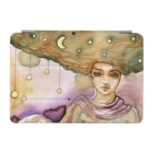 Abstract portrait and pretty woman iPad mini cover