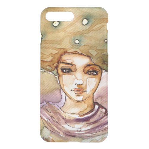 Abstract portrait and pretty woman iPhone 8 plus7 plus case