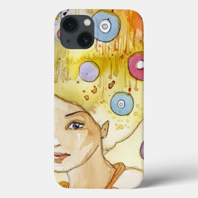 Abstract portrait Case-Mate iPhone case (Back)