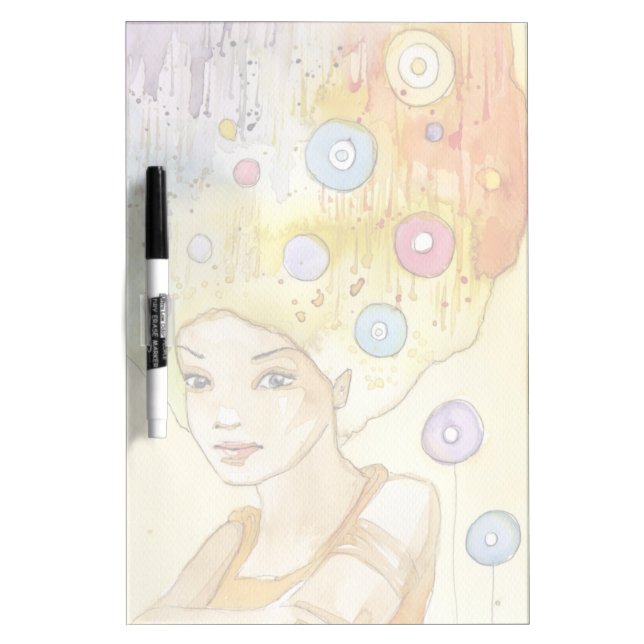 Abstract portrait Dry-Erase board (Front)