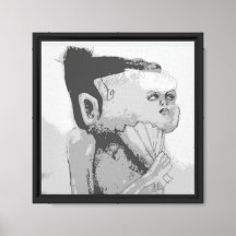 Abstract Portrait in Black & White