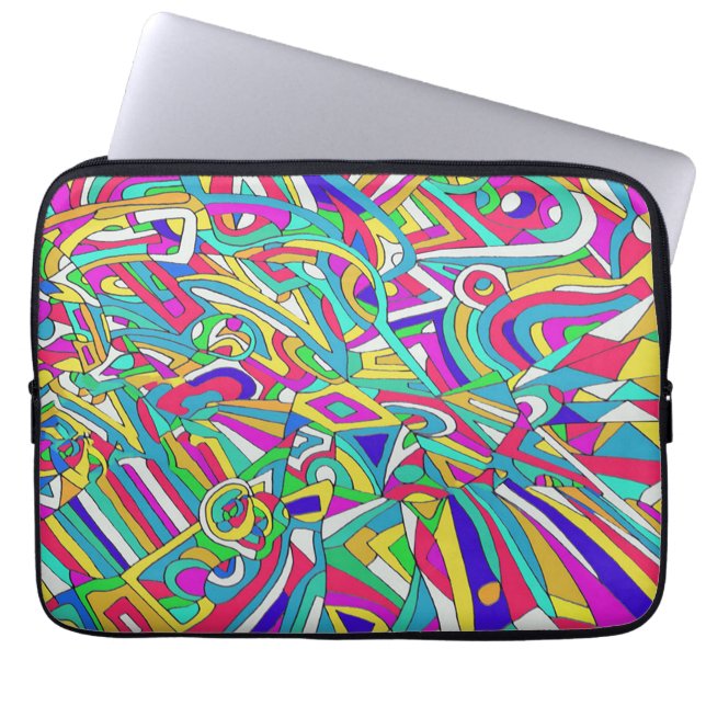 Abstract Portrait Laptop Sleeve (Front)