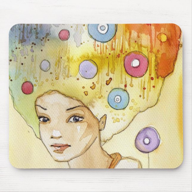 Abstract portrait mouse pad (Front)