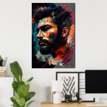 Abstract portrait of a man 3