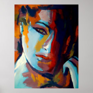 Abstract Portrait of a woman Painting - Art Prints