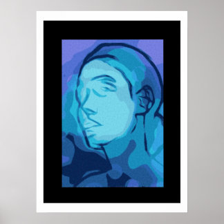 abstract portrait poster
