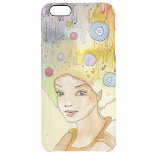 Abstract portrait clear iPhone 6 plus case