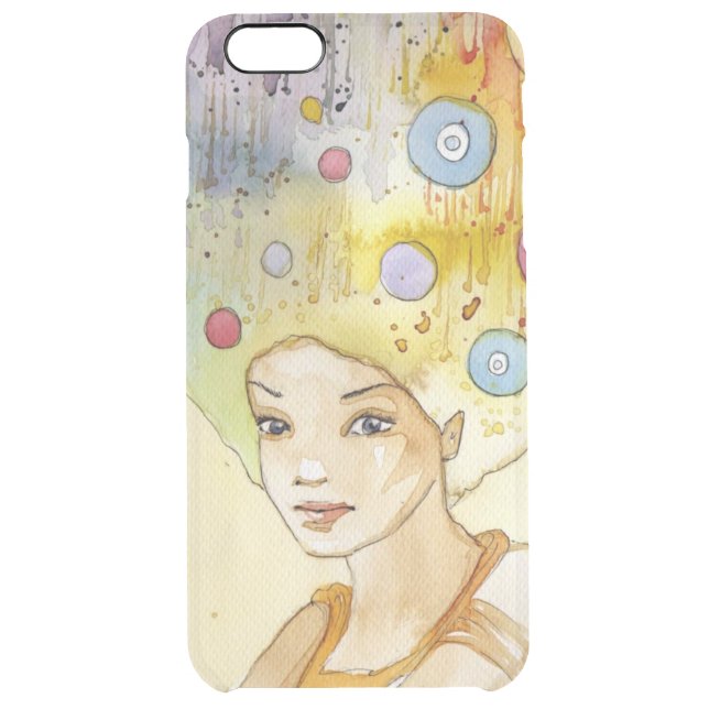 Abstract portrait uncommon iPhone case (Back)
