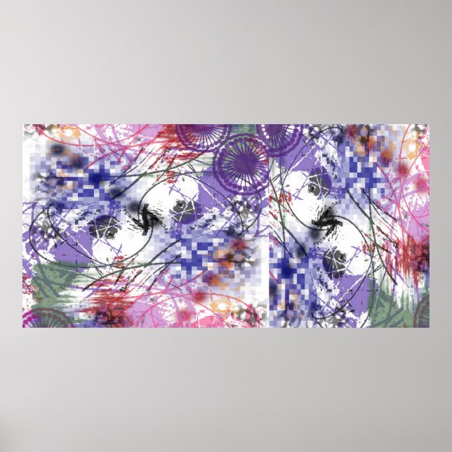 Abstract Poster Artwork Wall Mural (Front)