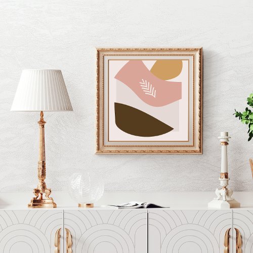 Abstract Poster In Warm Neutral Colors