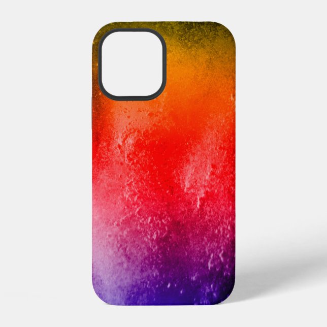 Abstract powder splatted background, Freeze motion Iphone Case (Back)