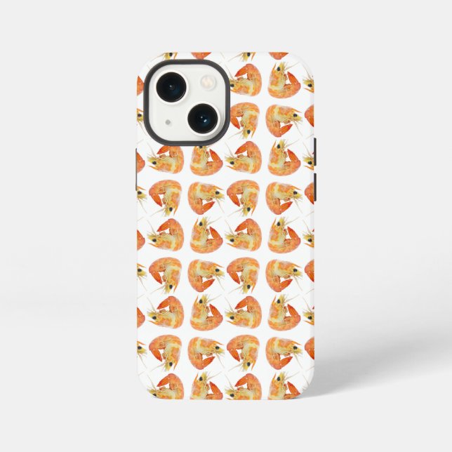 Abstract prawn pattern iphone case (Back)