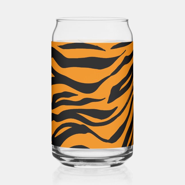 Abstract Predator Skin Camo Art: Adventure design Can Glass (Front)