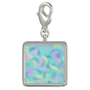 Abstract Pretty Pastel Swirls Pattern Charm