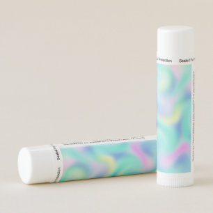 Abstract Pretty Pastel Swirls Pattern Lip Balm