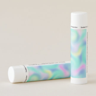 Abstract Pretty Pastel Swirls Pattern Lip Balm