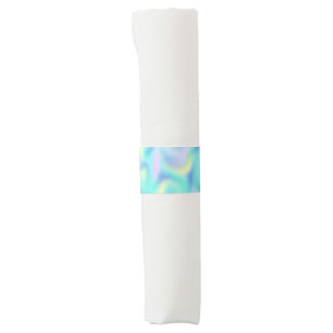 Abstract Pretty Pastel Swirls Pattern Napkin Bands