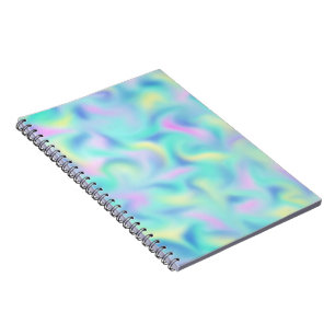 Abstract Pretty Pastel Swirls Pattern Notebook