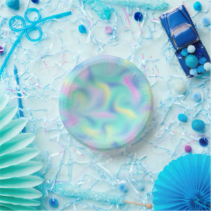 Abstract Pretty Pastel Swirls Pattern Paper Bowls