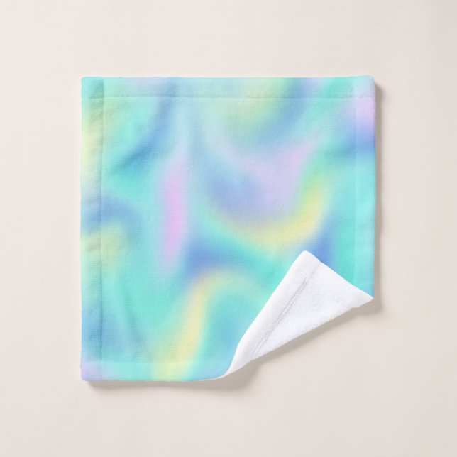 Abstract Pretty Pastel Swirls Pattern Wash Cloth (Wash Cloth)