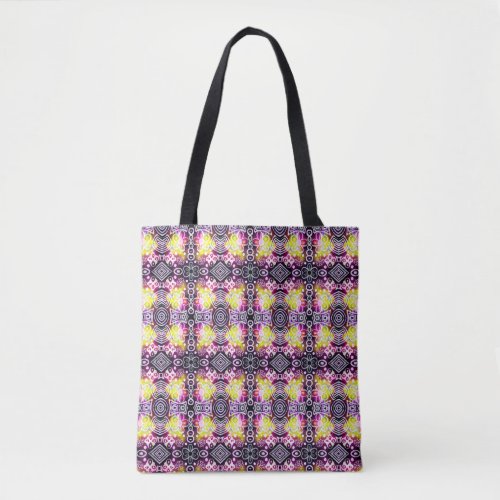 Abstract Primitive Geometric Pattern Tote Bag