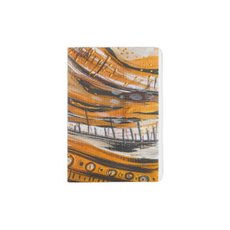 abstract print, abstract painting, luxury abstract passport holder