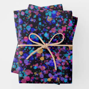 Abstract Print: Distant Galaxies Wrapping Paper Sheets