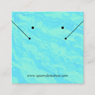 Abstract Print Seafoam Green Jewelry Display Card