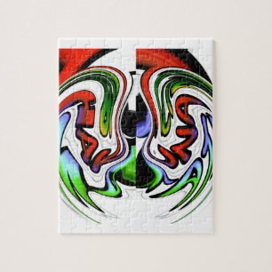 Abstract Profile Art Print Jigsaw Puzzle