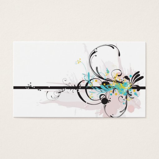 Customizable Abstract Profile Card Business Card