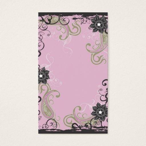 Customizable Abstract Profile Card Business Cards