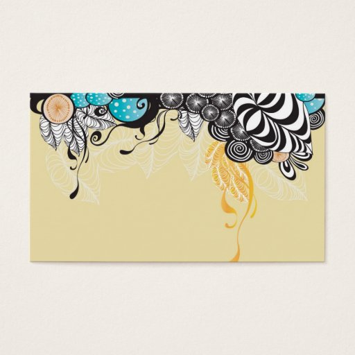 Customizable Abstract Profile Card Business Card Template