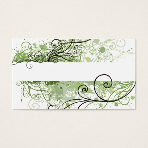 Customizable Abstract Profile Card Business Card Template