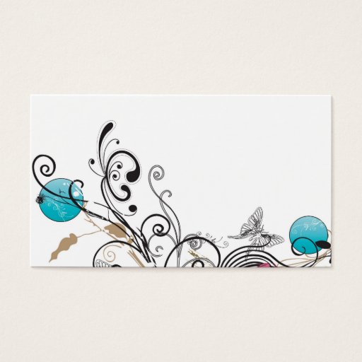 Customizable Abstract Profile Card Business Cards