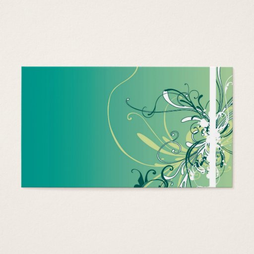 Customizable Abstract Profile Card Business Cards