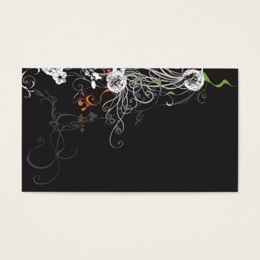 Customizable Abstract Profile Card Business Cards