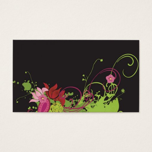 Customizable Abstract Profile Card Business Card Template