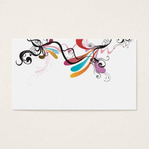 Customizable Abstract Profile Card Business Cards