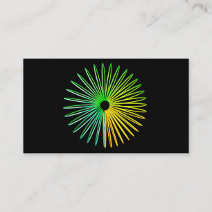 Abstract Psychedelic Optical Illusion Business Business Card