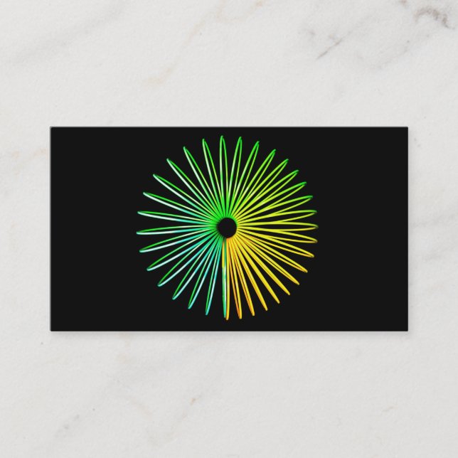 Abstract Psychedelic Optical Illusion Business Card (Front)