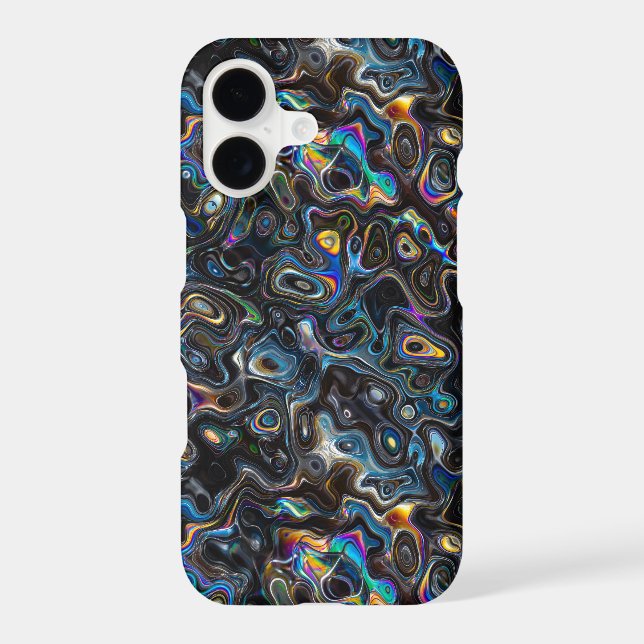 Abstract Psychedelic Pattern Iphone Case (Back)