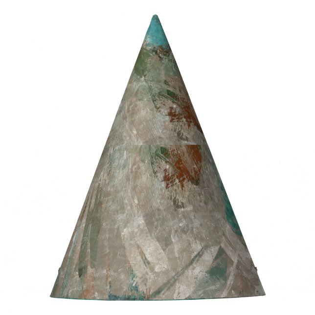 Abstract Psychedelic Strokes Texture. Party Hat (Front)