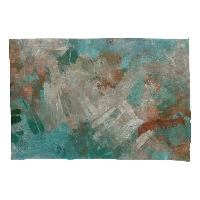 Abstract Psychedelic Strokes Texture. Pillow Case (Front)