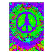 Abstract Psychedelic Tie-Dye Peace Sign (Front)