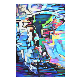 Abstract Psychedelic Trippy Good Vibes  Metal Print