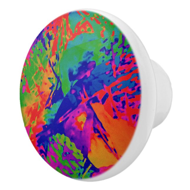 Abstract Punk Rock Design Ceramic Knob (Right)