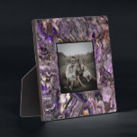 Abstract purple Amethyst Quartz, purple granite Plaque<br><div class="desc">A beautiful purple abstract stone design. To get started changing names, event and photos details, click on "Personalize this template" and edit the wording in the template boxes. To access the more advanced editing tools, scroll down to "Click to customize further". Once you are in Zazzle's design tool, you can...</div>