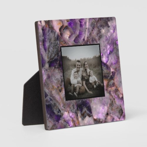 Abstract purple Amethyst Quartz purple granite Plaque